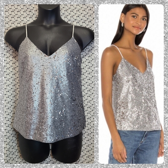 David Lerner Chrissy Sequin Cami Size M - Picture 1 of 6